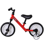 11" Kids Balance Bike W/removable Stabilizers | Red