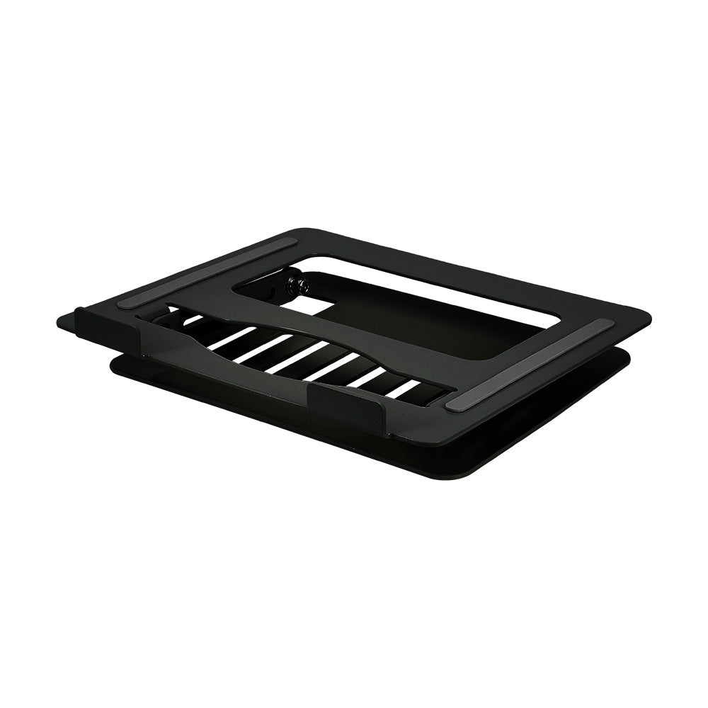 Aluminium Alloy Foldable Laptop Stand Adjustable, Portable & Ventilated Laptop Holder For 11 To 17 Inch Laptops | Black