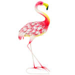 Pink Flamingo Metal Garden Statue