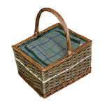Wicker Yorkshire Picnic Basket With Fitted Cooler