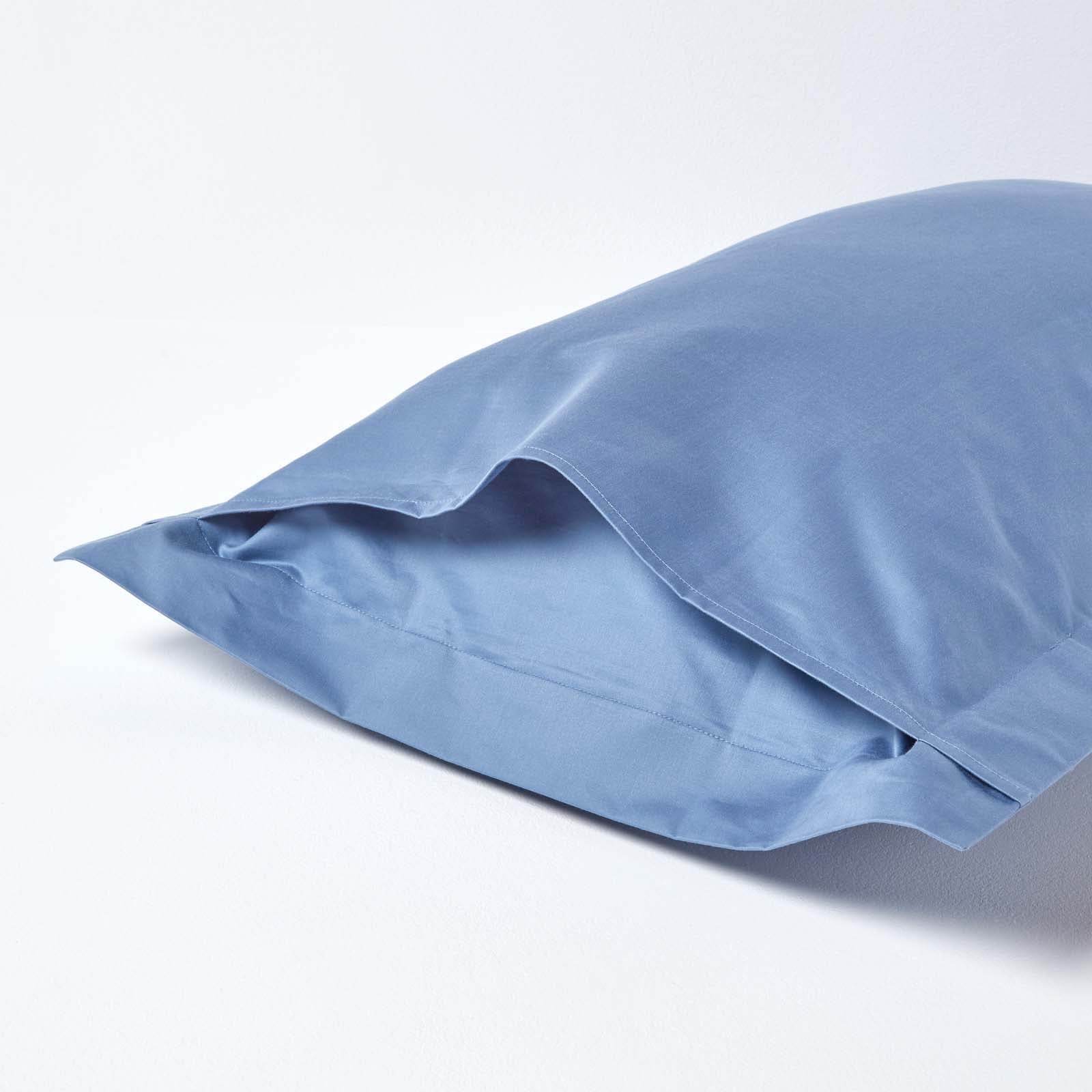 Egyptian Cotton Oxford Pillowcase 1000 Tc | 48 x 74cm | Airforce Blue
