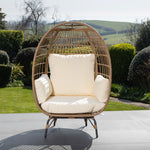 Sunelle Oval Shaped Standing Egg Chair | 1 | Cream