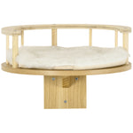 Cat Shelf Wall Mounted Cat Tree With Cushion, Guardrails 34 X 34 X 10.5cm