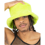 90s Fur Bucket Hat | Green