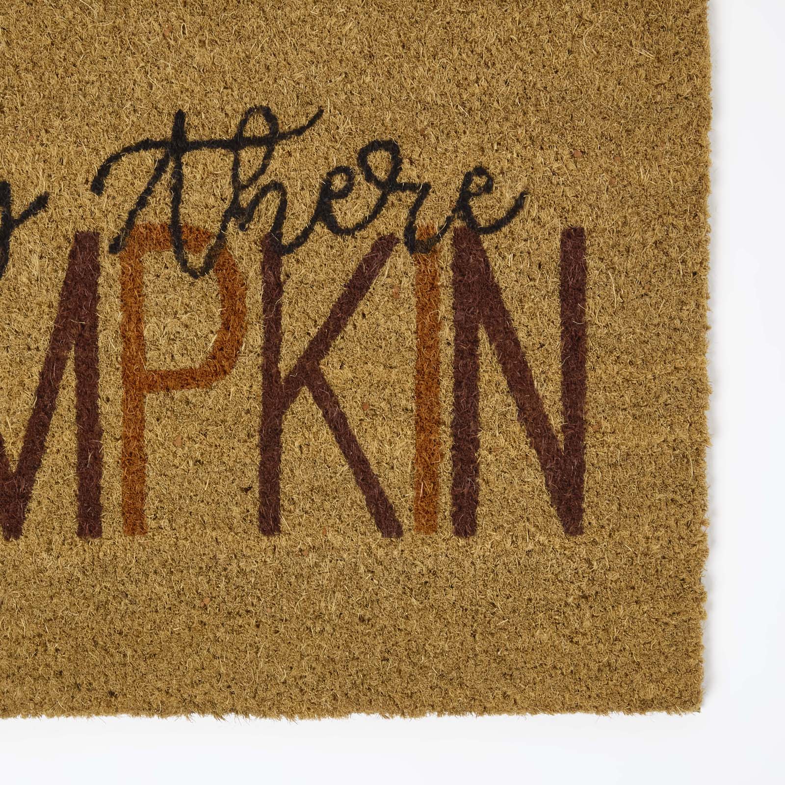 Set Of 2 Autumn Pumpkin Coir Doormats, 60 X 40 Cm