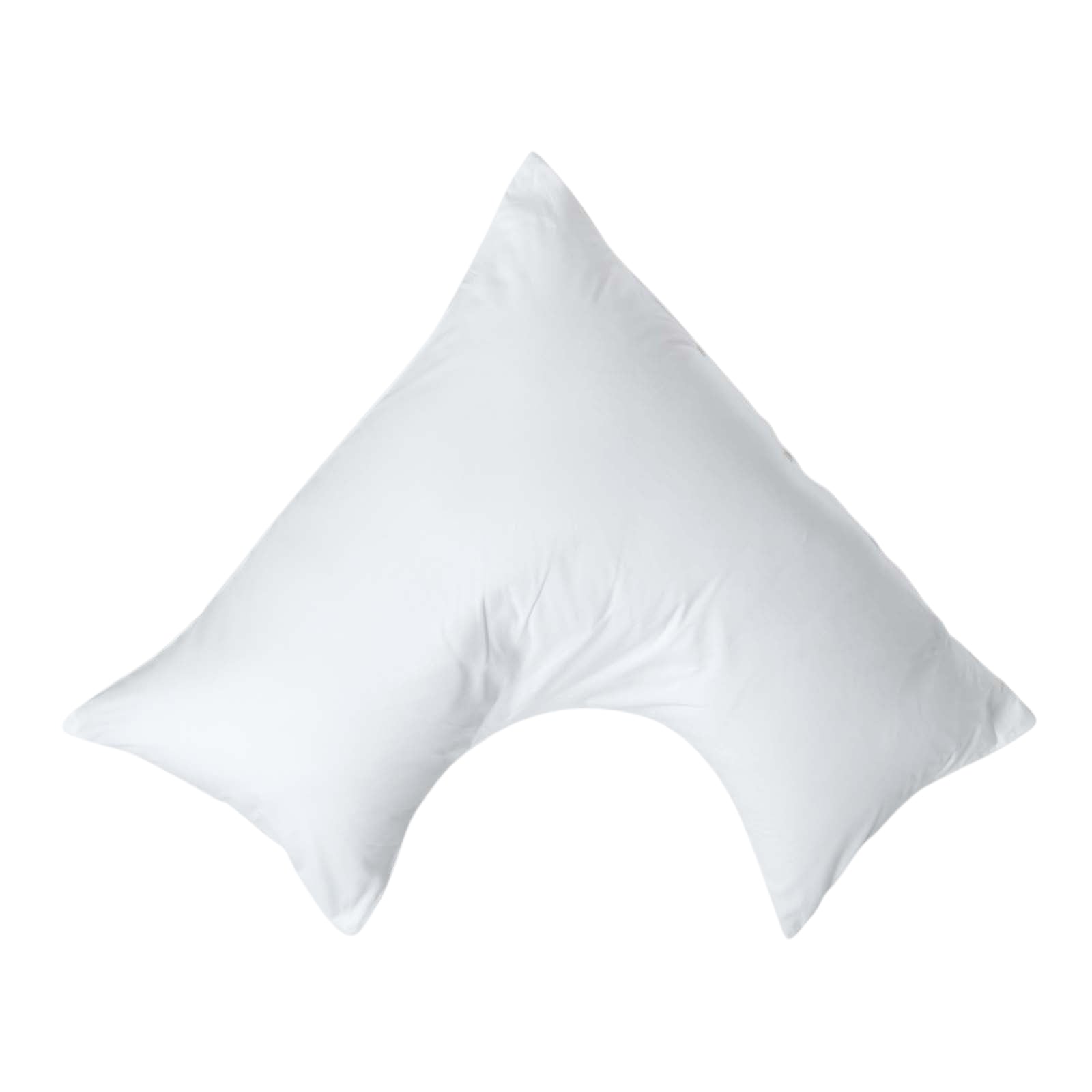 Egyptian Cotton V Shaped Pillowcase 200 Tc | V Shape | White