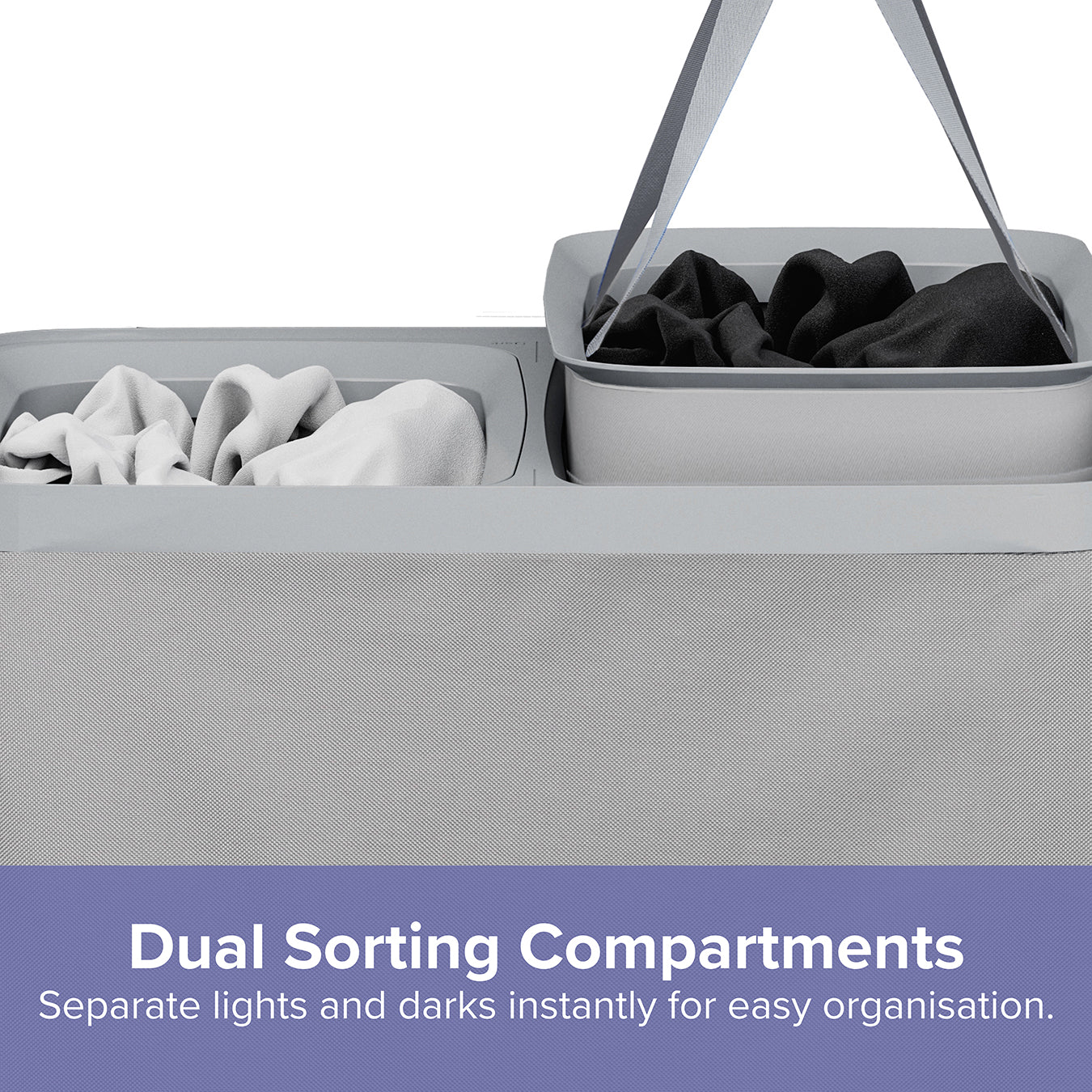 Dual Zone Laundry Basket