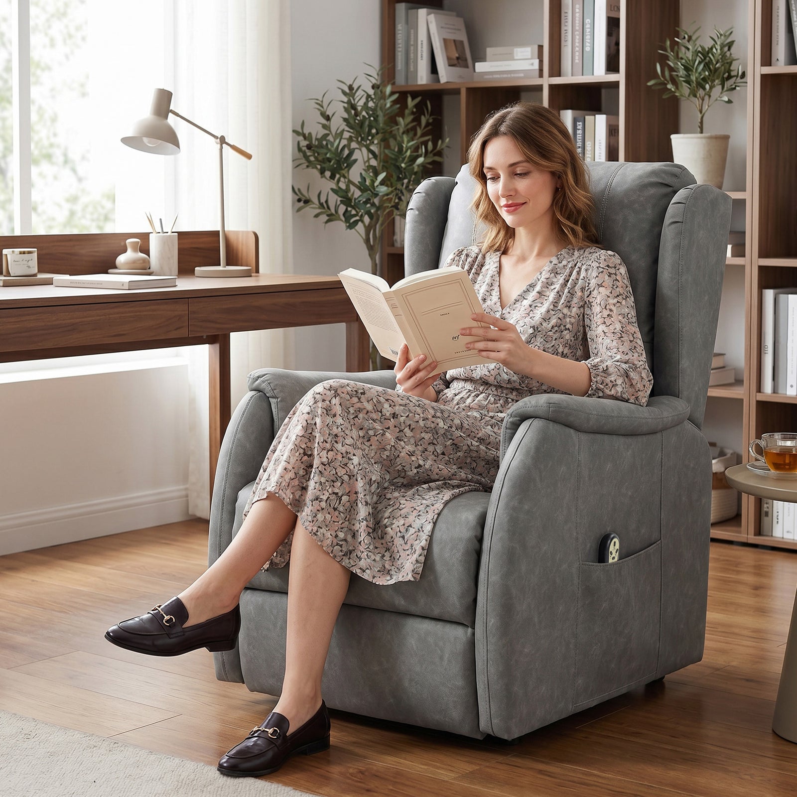 Power Lift Recliner Chair Dual Motor | Grey